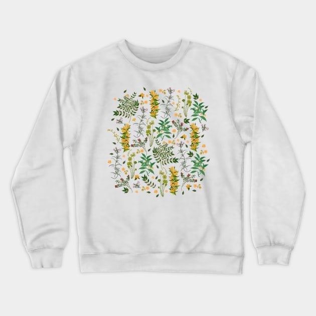 Vintage Wildflowers / Fresh Botanicals Crewneck Sweatshirt by matise